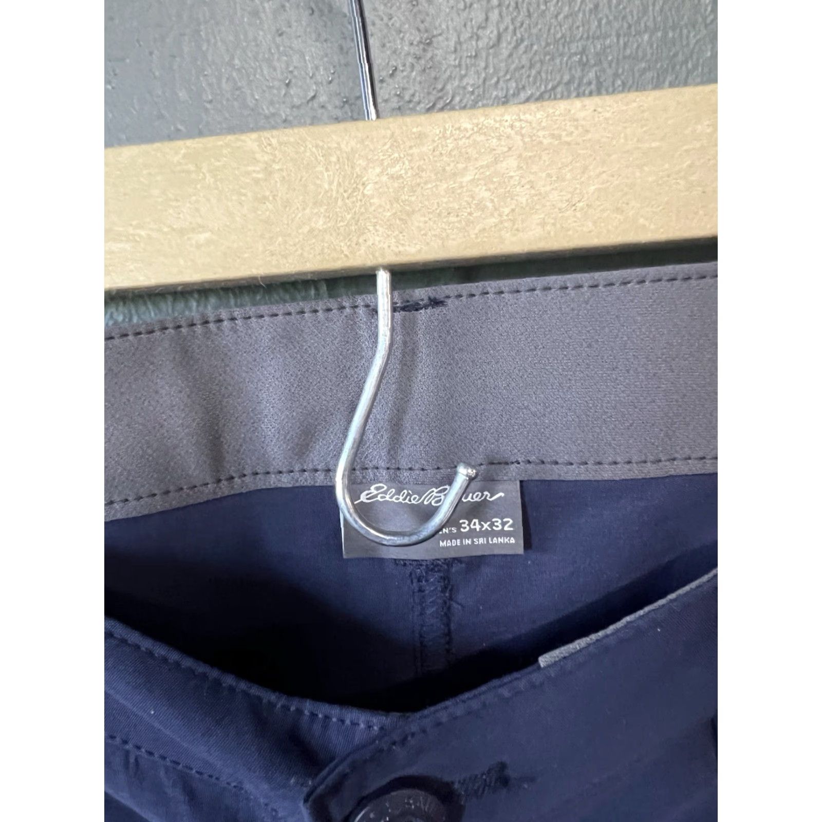 Eddie Bauer Eddie Bauer Mens Chino Pants Regular Nylon Blue 34x32 Pants Jeans/Chino - Size 34 Inseam 32 Mens Size US 34 / EU 50 - 3 Thumbnail