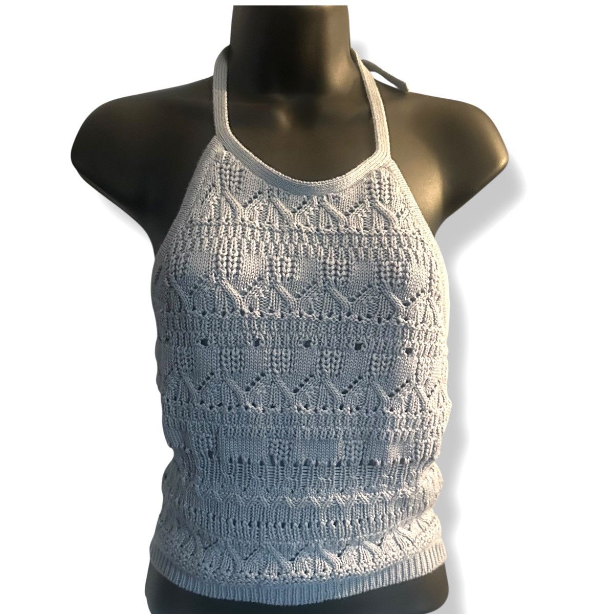 Other Sky and Sparrow light blue sweater knit halter top Size M / US 6-8 / IT 42-44 - 3 Thumbnail