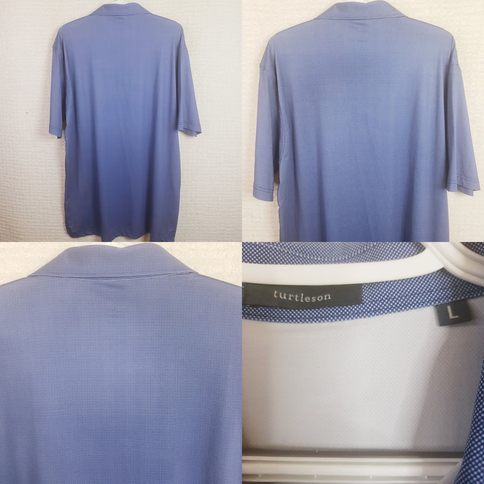 Vintage Polo Golf Shirt Mens L Blue Short Sleeve Regular Fit Stretch C3 Logo Size US L / EU 52-54 / 3 - 8 Thumbnail