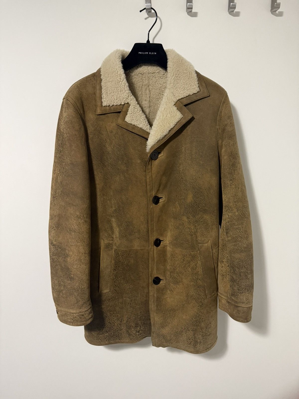 Neil Barrett Neil Barrett brown shearling coat Size US XL / EU 56 / 4 - 1 Thumbnail