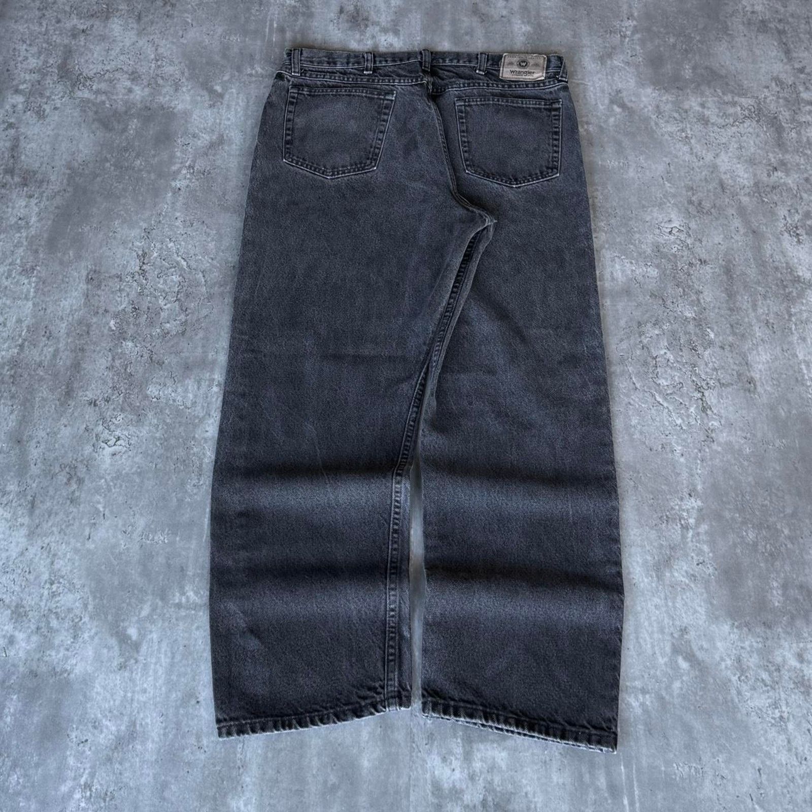 Vintage × Wrangler Vintage Y2K Faded Black Grunge Opium Baggy Denim Jeans Size US 36 / EU 52 - 2 Thumbnail