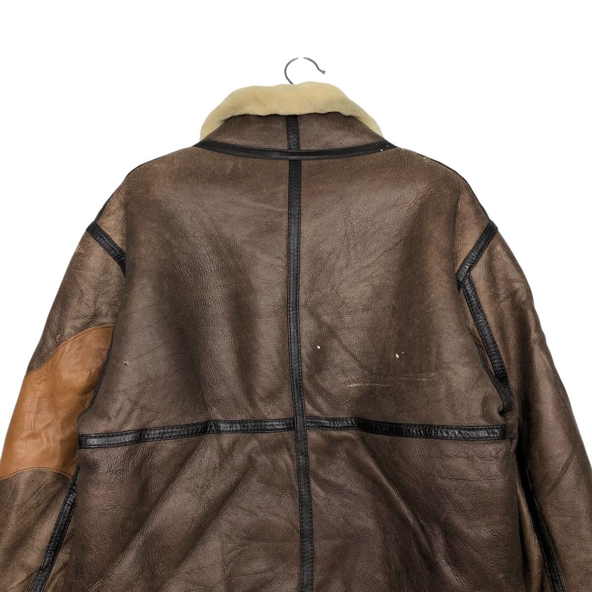 Vintage 🔥VINTAGE B 3 SHEARLING LEATHER JACKET TIGER ISSEY MIYAKE Size US L / EU 52-54 / 3 - 12 Thumbnail