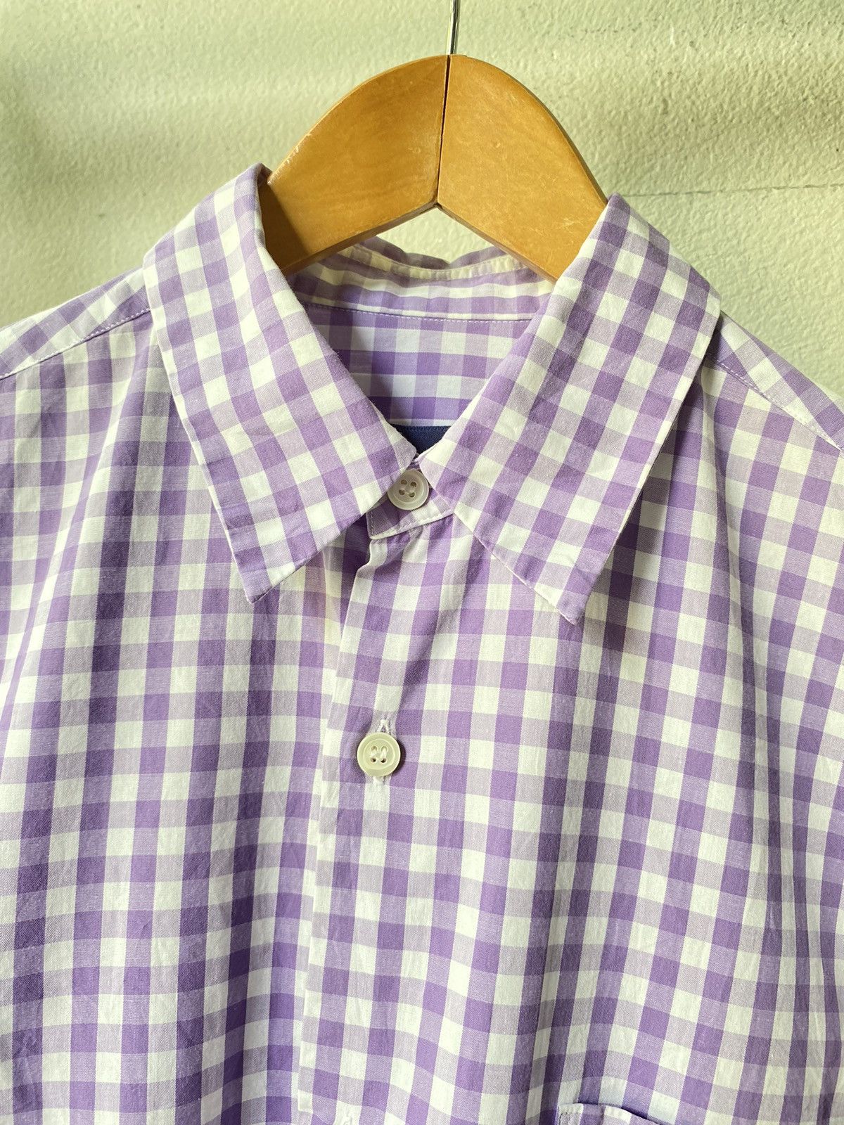 Comme des Garcons Comme des Garcons purple plaid shirt Size US M / EU 48-50 / 2 - 3 Thumbnail