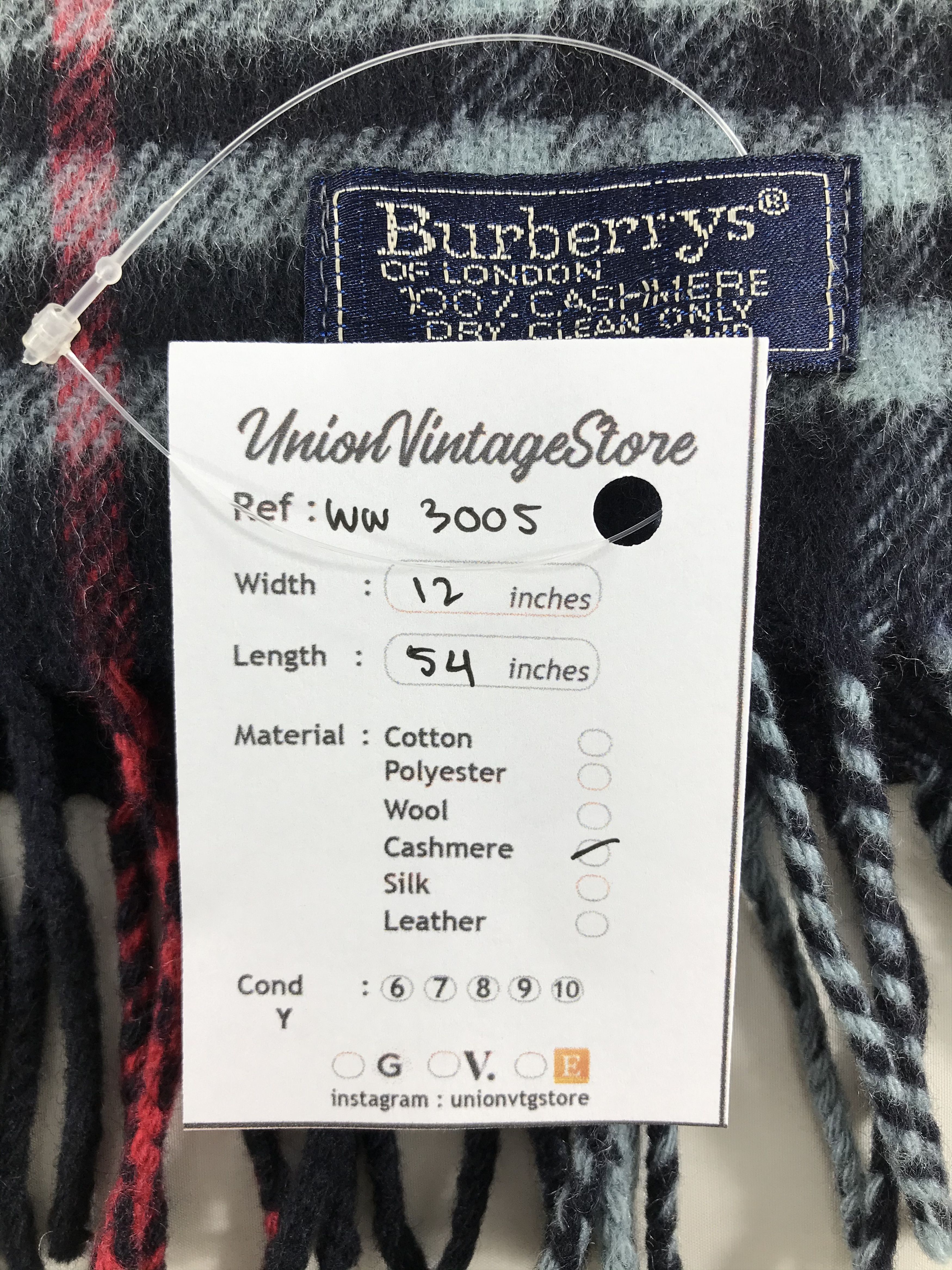 Burberry × Vintage Burberry Scarf / Muffler / Neckwear - WW3005 Size ONE SIZE - 4 Thumbnail