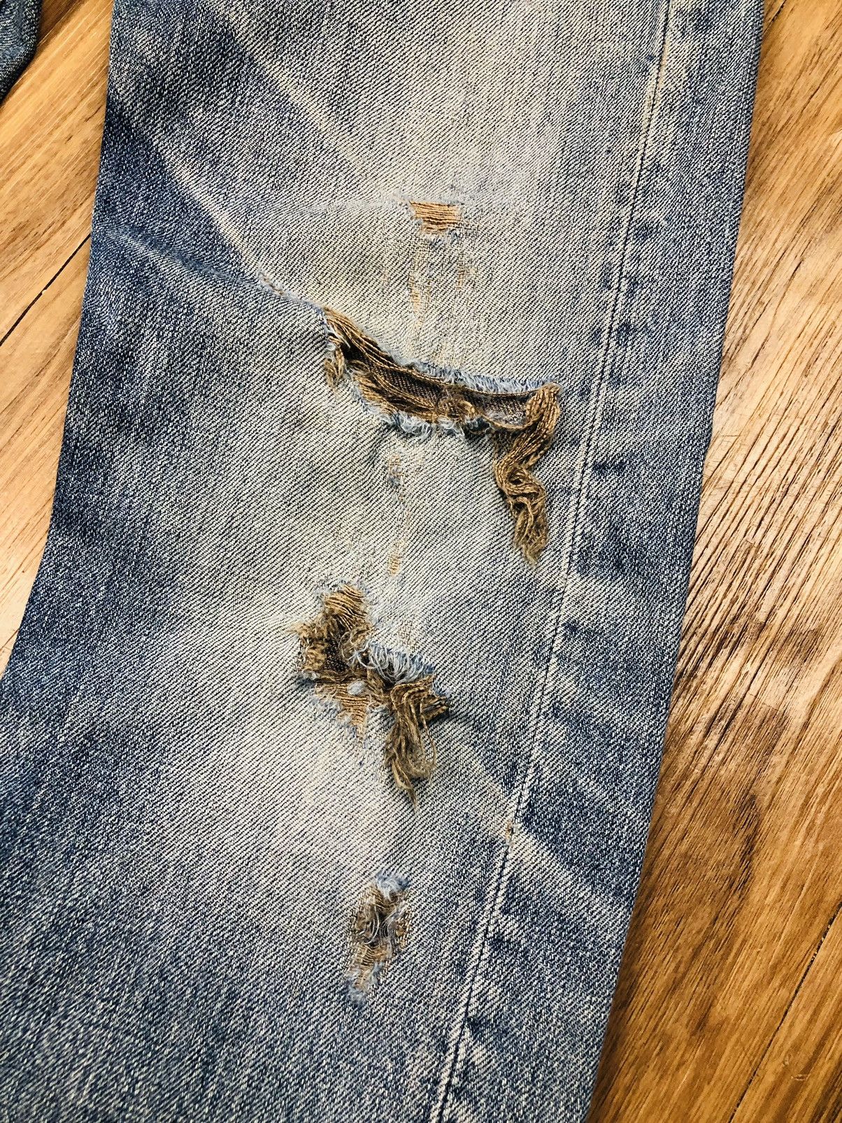 55DSL 55DSL Pearn Slim Fit Ripped Denim Jeans (38) Size US 28 / EU 44 - 6 Thumbnail