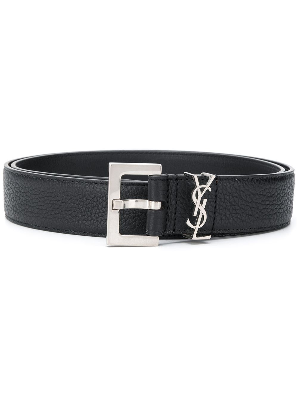 Saint Laurent Paris GRAINED LEATHER CASSANDRE BELT Size ONE SIZE - 1 Thumbnail