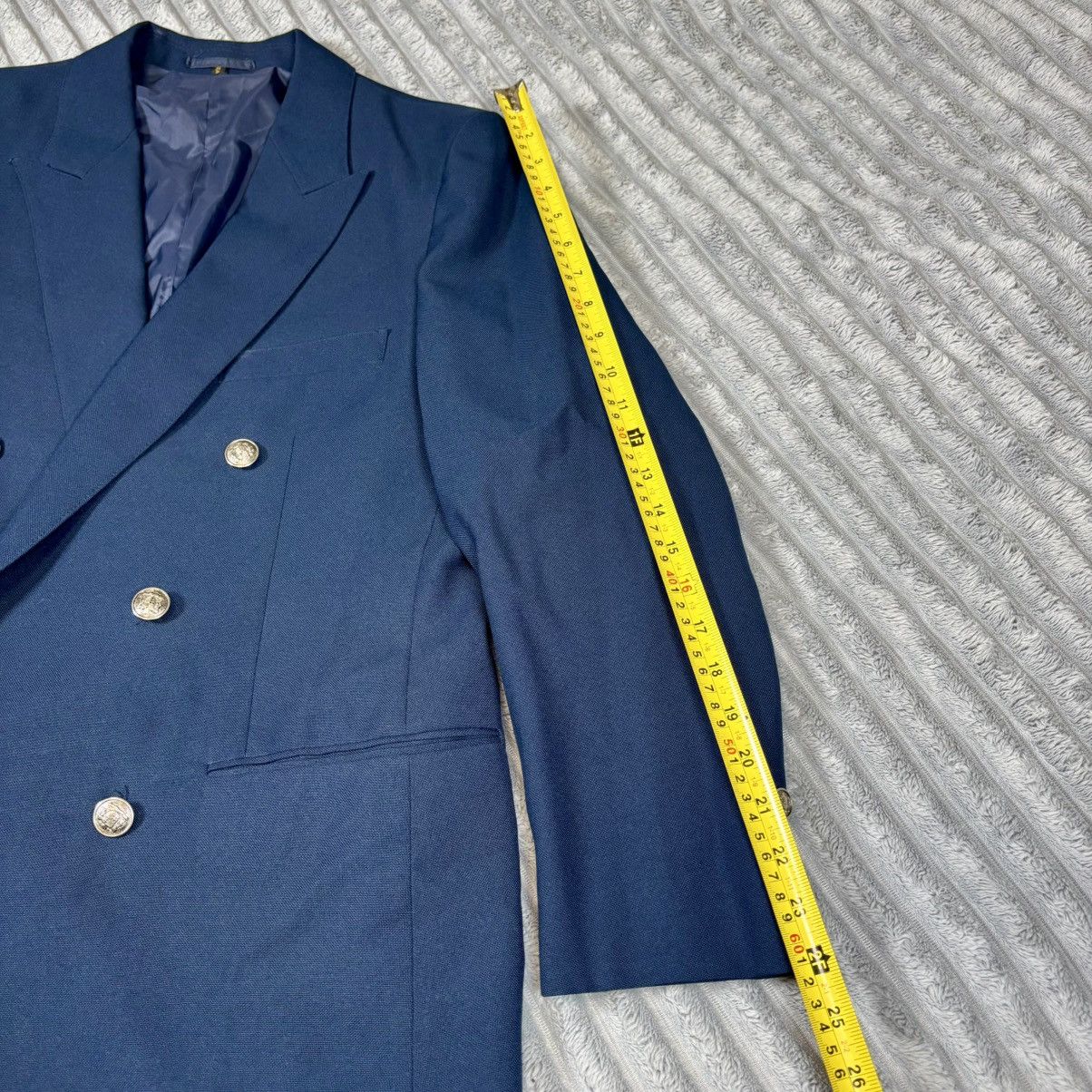 Other Garson Pierye men’s size R42 dark blue silver tone buttons w Size 42S - 10 Thumbnail