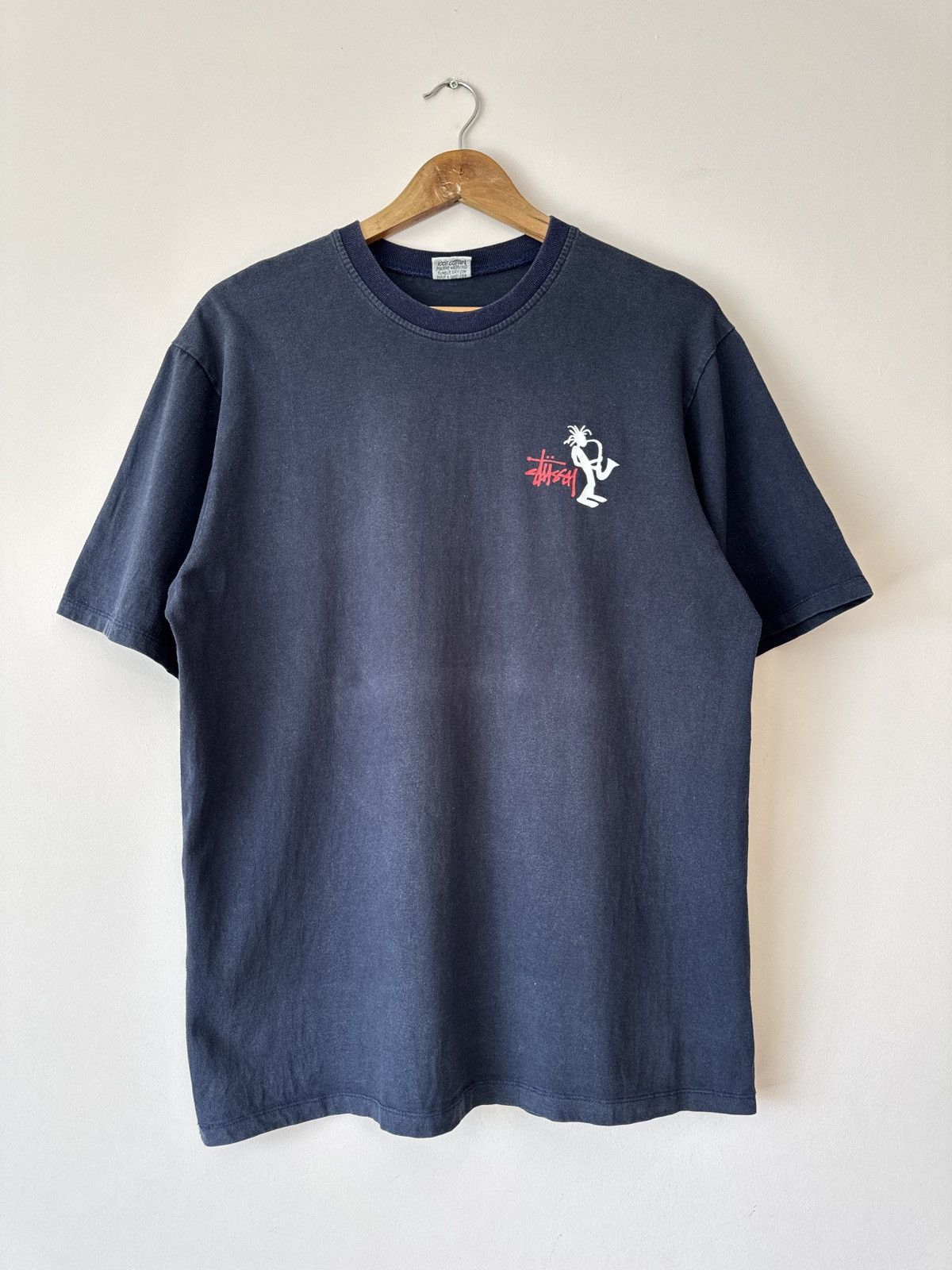 Stussy Vintage Stussy 90’s Rasta Jazzman Saxophone T-shirt Rare Tee Size US L / EU 52-54 / 3 - 2 Thumbnail