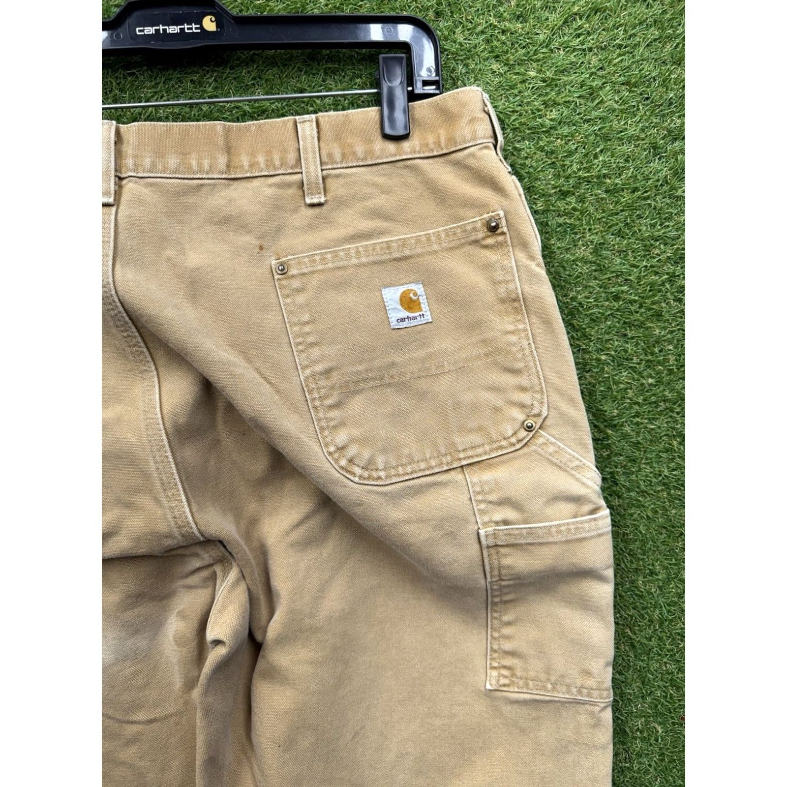 Carhartt Carhartt B01 BRN Double Knee Pants Mens 42x32 Duck Canvas Brown Loose Original Fit Workwear Vintage USA Logger Pants Size US 42 / EU 58 - 7 Thumbnail