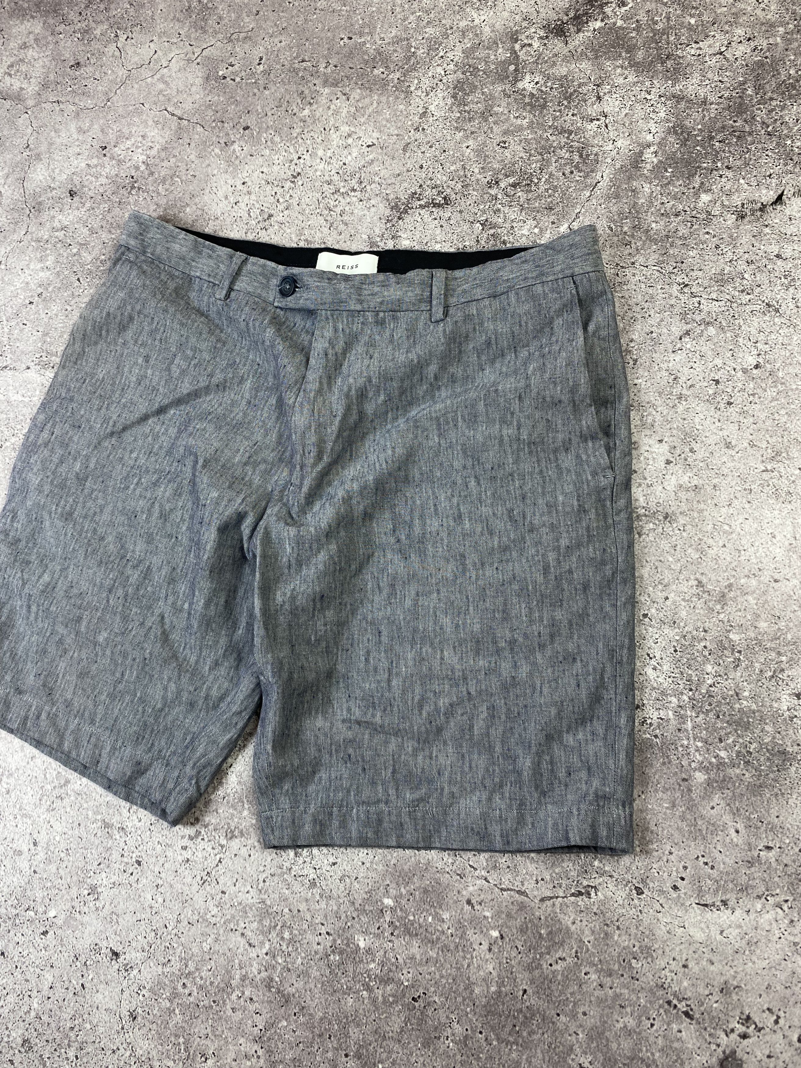 Reiss Reiss Linen Classic Shorts Size US 34 / EU 50 - 2 Thumbnail