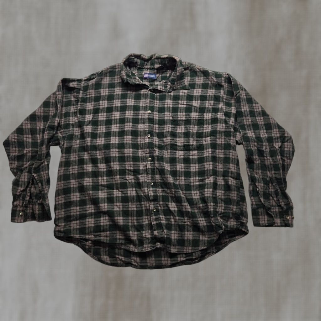Faded Glory Faded Glory Shirt Plaid Button-Down Long Sleeve Adult Men's 3XL Multicolor Cotton Flannel Heavyweight Casual Workwear Size US XXL / EU 58 / 5 - 1 Thumbnail