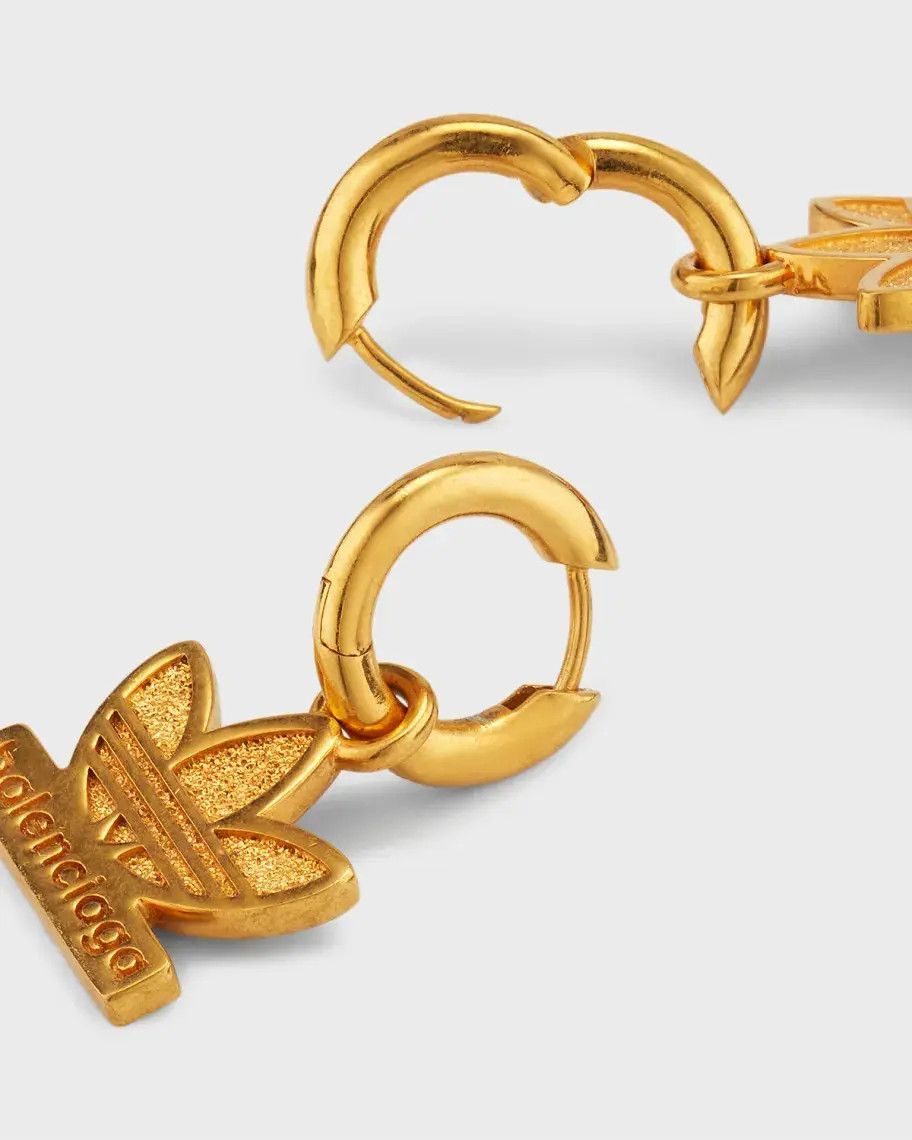 Adidas × Balenciaga o1srvl11e0424 Size: OS Balenciaga / Adidas Earrings in Gold Size ONE SIZE - 3 Thumbnail
