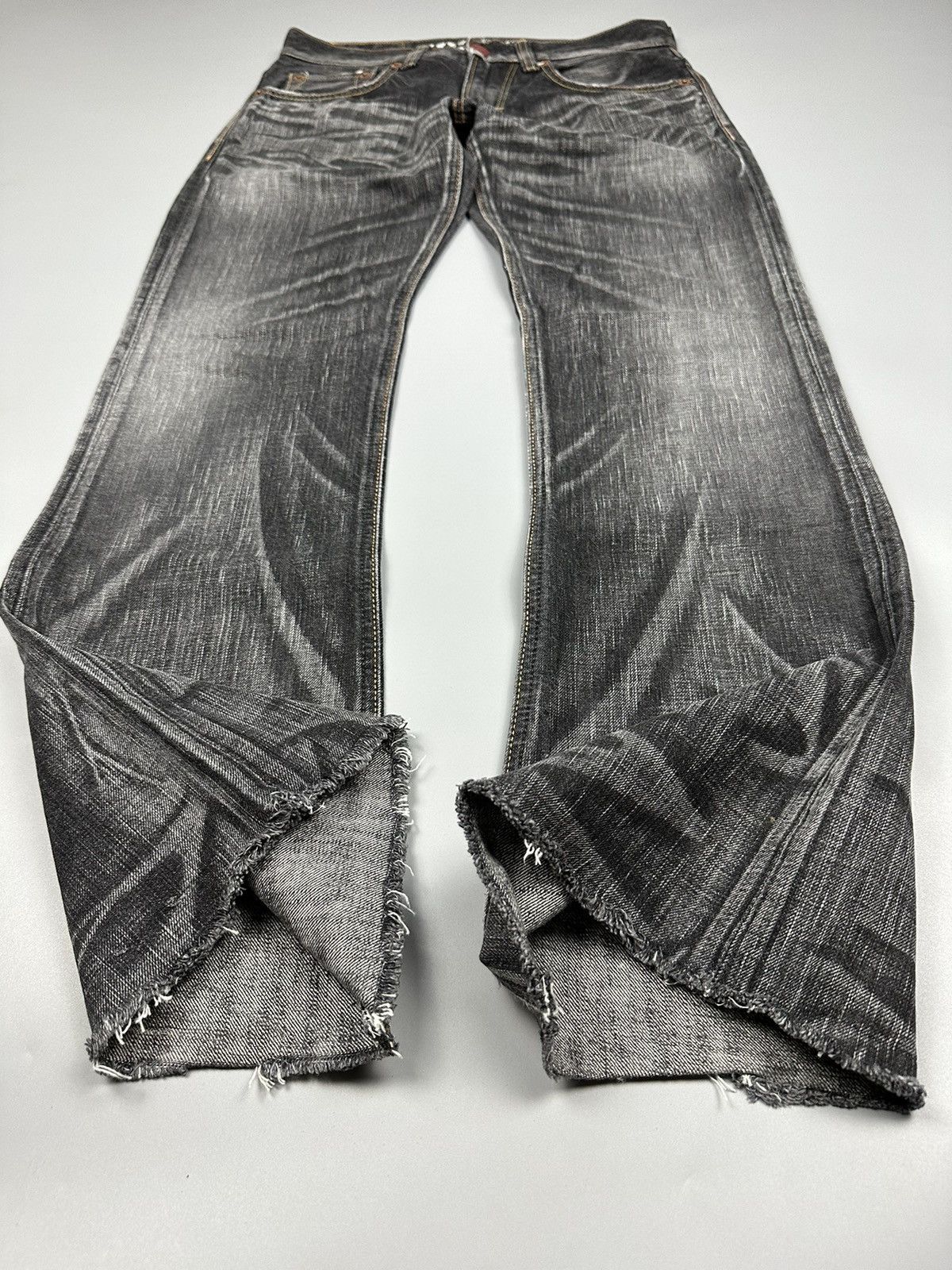 Edwin × Japanese Brand 🔥Nice🔥Vintage Edwin 503 Whiskered Flare Denim Size US 31 - 7 Thumbnail