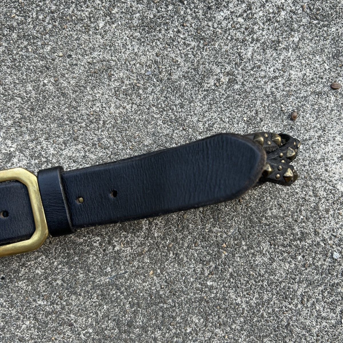 Vintage Vintage studded leather belt (Kapital Style) Size ONE SIZE - 6 Thumbnail