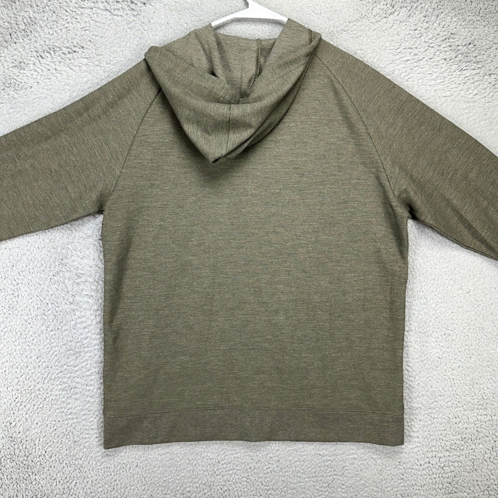 Vintage VRST Mens Full Zip Hoodie Jacket XL Olive Green Thermal Waffle Knit Drawstring Hoodie Jacket, Men, Green, XL, VRST Hoodie Jacket, Casual, Activewear Size US XL / EU 56 / 4 - 3 Thumbnail