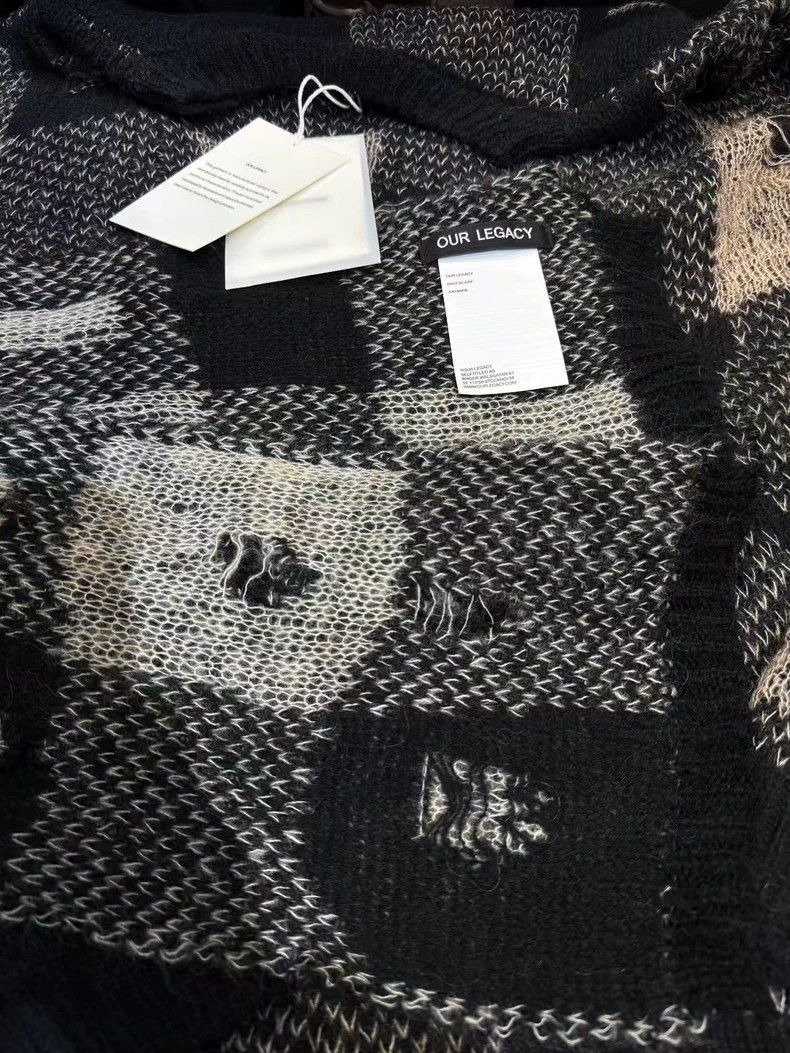 Our Legacy our legacy size 48 SS25 Plaid Hole Drop Shoulder Round Neck Size US M / EU 48-50 / 2 - 8 Thumbnail
