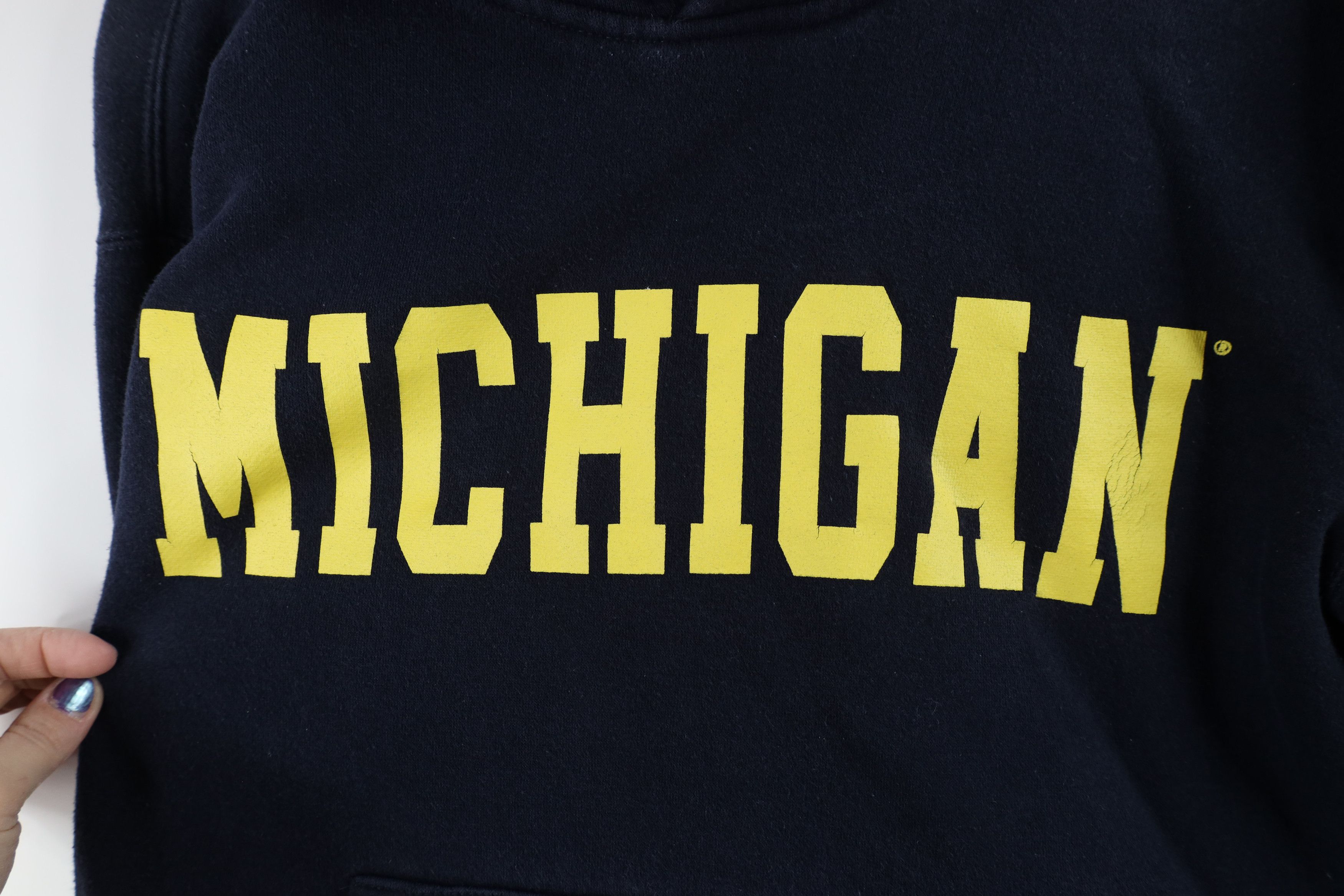 Vintage Vintage Out University of Michigan Hoodie Sweatshirt Blue Size US S / EU 44-46 / 1 - 5 Thumbnail