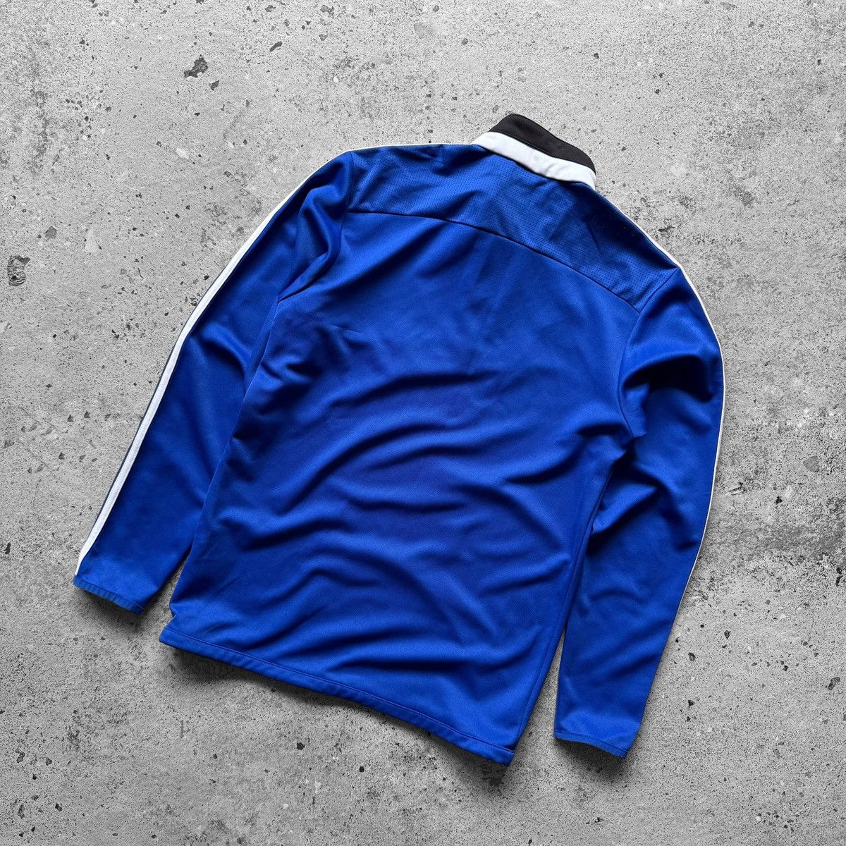 Adidas Adidas Mens Blue ClimaCool 3 Stripe 1/4 Training Pullover Size US S / EU 44-46 / 1 - 3 Thumbnail
