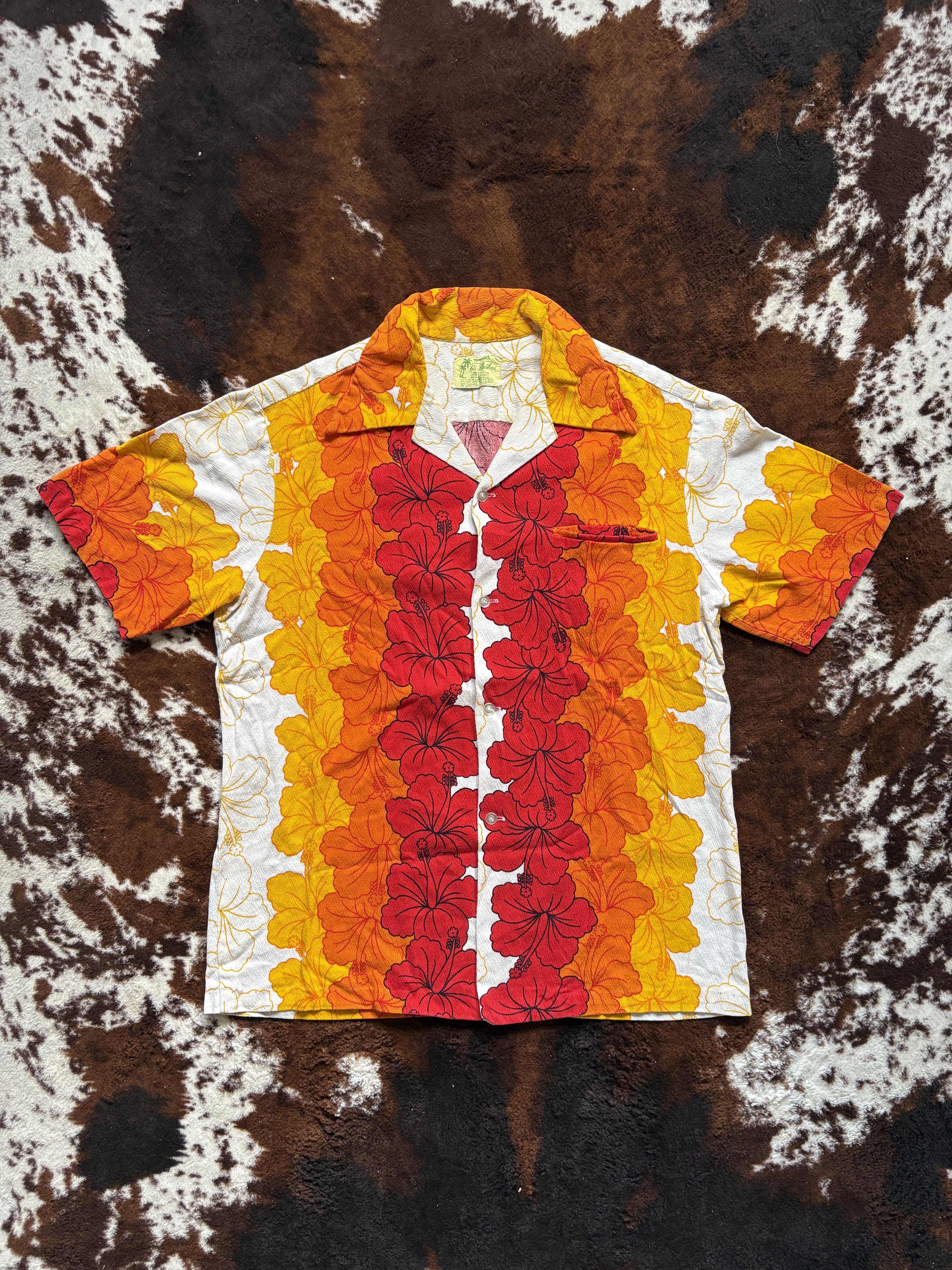 Vintage Vintage 60s Hawaiian Shirt Size US M / EU 48-50 / 2 - 1 Thumbnail