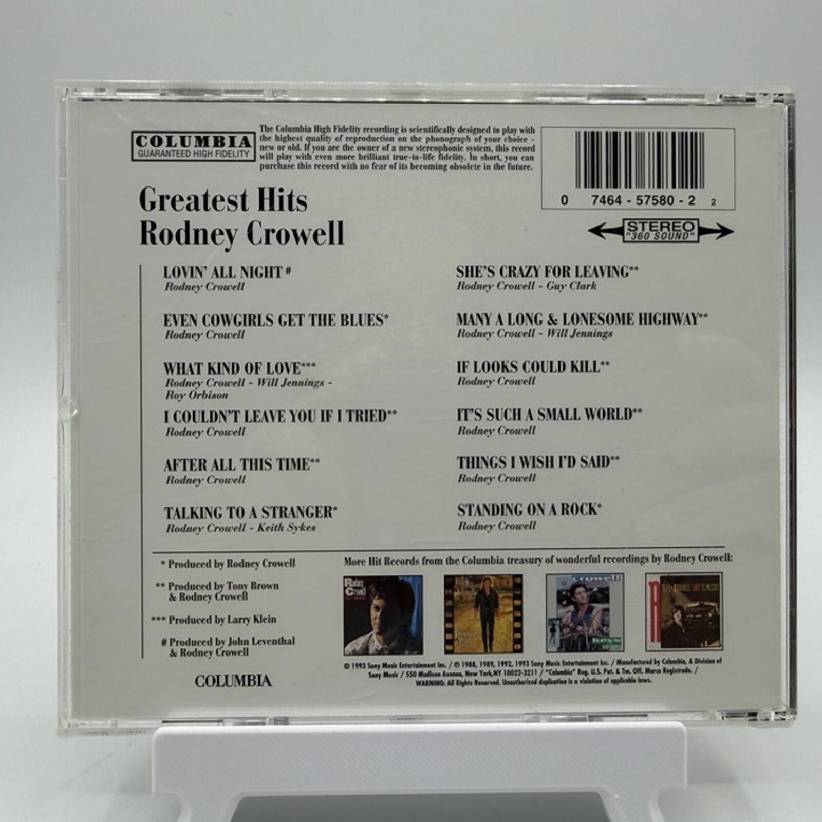 Other Rodney Crowell - Greatest Hits (1993) - Audio CD - Country Size ONE SIZE - 2 Thumbnail