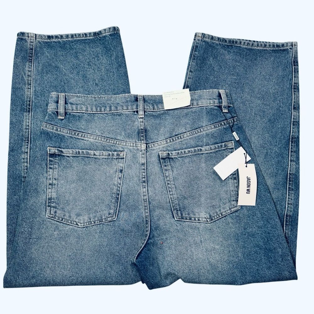 Jason Wu NWT New $229 Jason Wu High Waist Ankle Relaxed Barrel Jeans Size 28" / US 6 / IT 42 - 5 Thumbnail