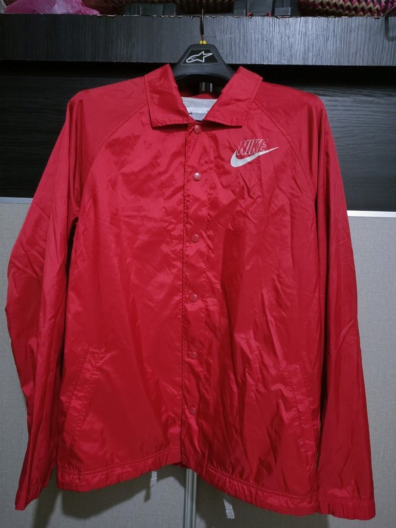 Nike × Vintage Y2K nike red coach jacket Size US L / EU 52-54 / 3 - 1 Thumbnail