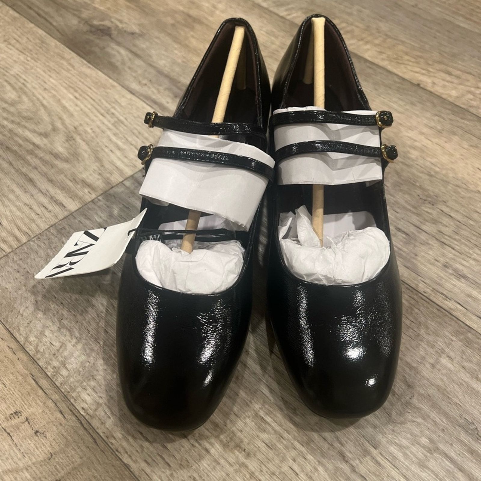 Zara ZARA Faux Patent Leather Heels Size US 9 / IT 39 - 9 Thumbnail