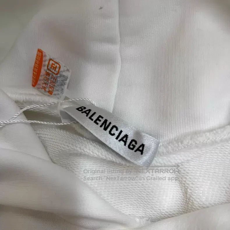 Balenciaga Balenciaga Hooded sweatshirt size S white Size US S / EU 44-46 / 1 - 3 Thumbnail