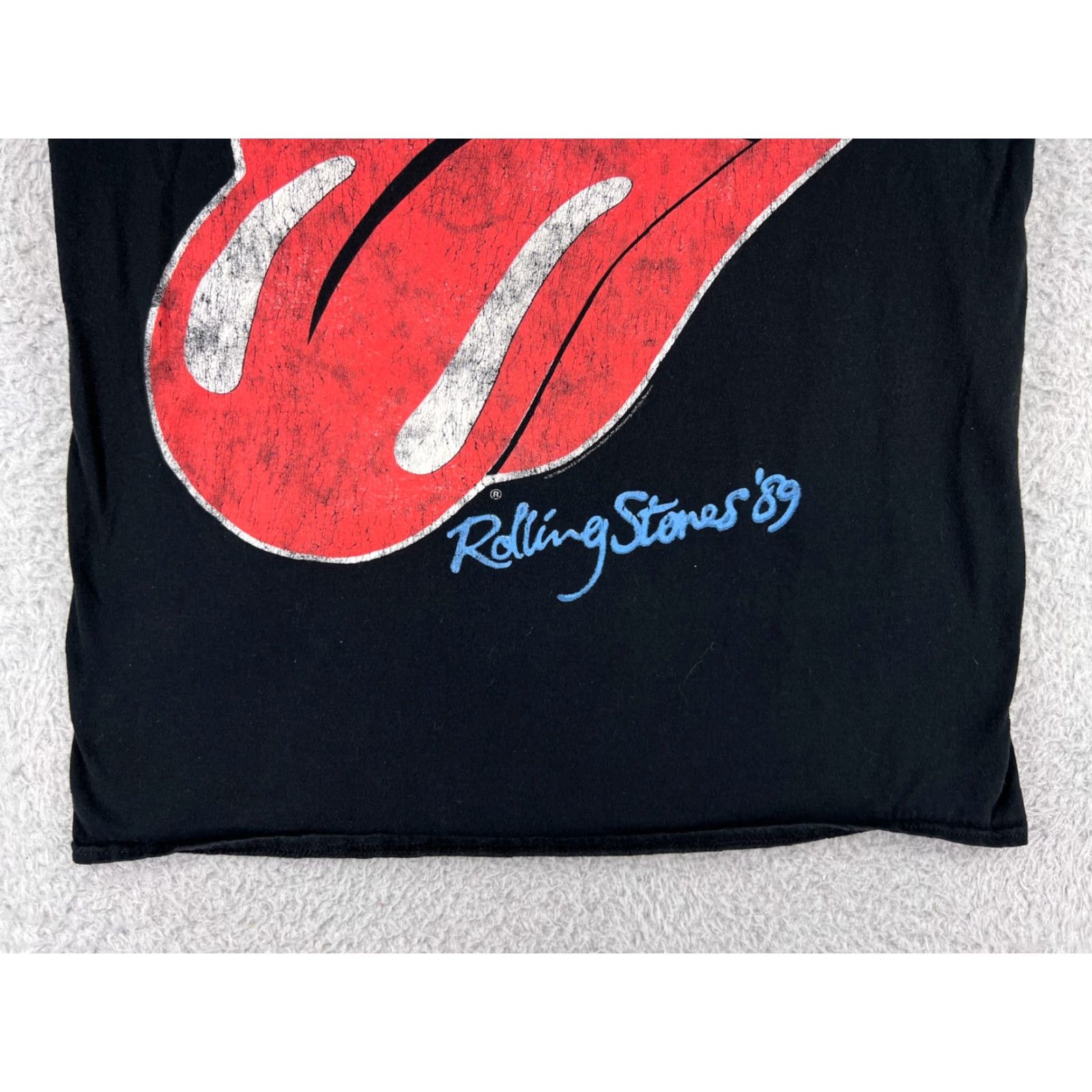 Vintage The Rolling Stones Shirt Mens Large Black Short Sleeve Crew Neck 100% Cotton Size US L / EU 52-54 / 3 - 6 Thumbnail