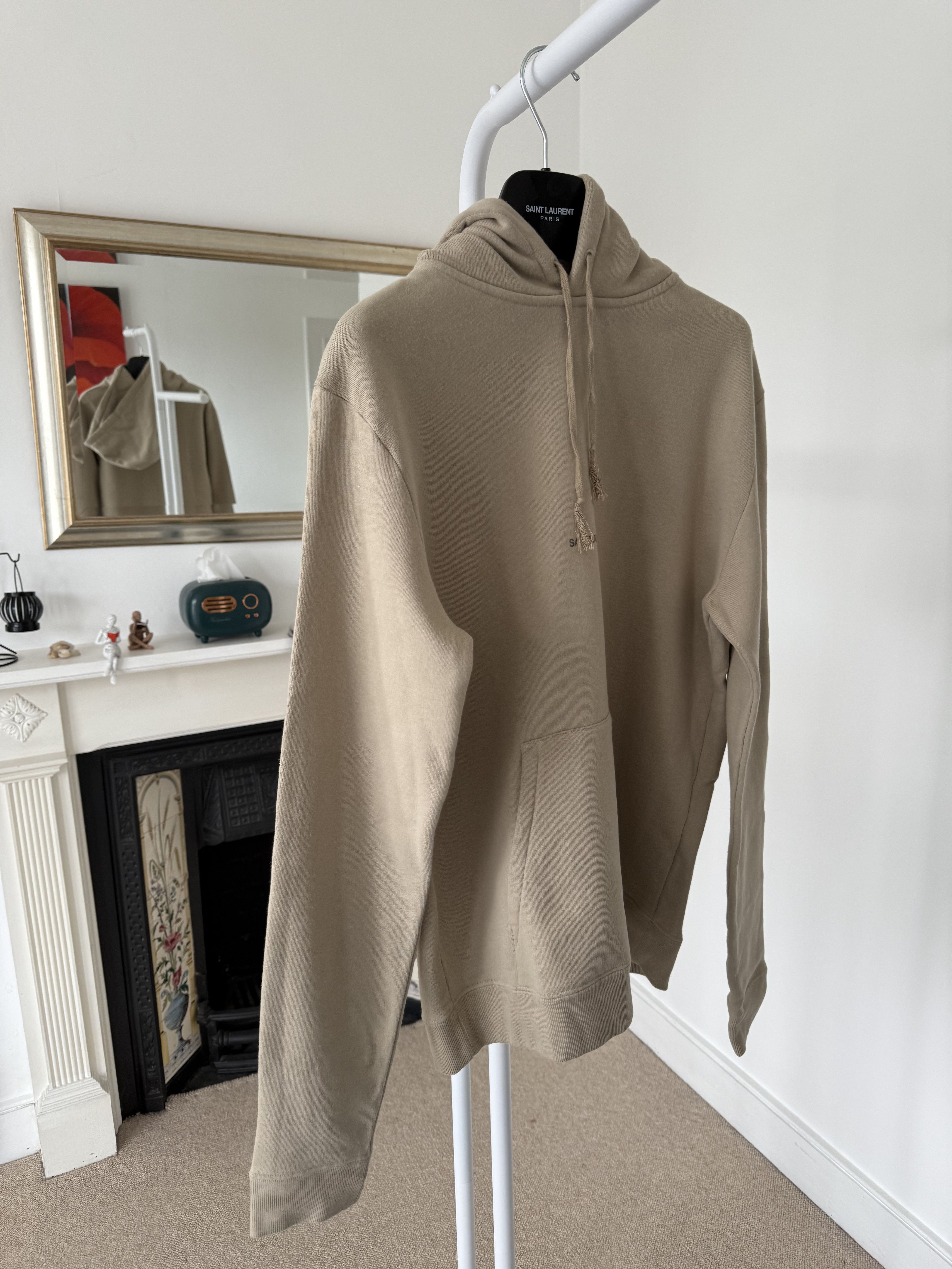 Saint Laurent Paris Saint Laurent Rive Gauche Hoodie Beige Size US XS / EU 42 / 0 - 7 Thumbnail