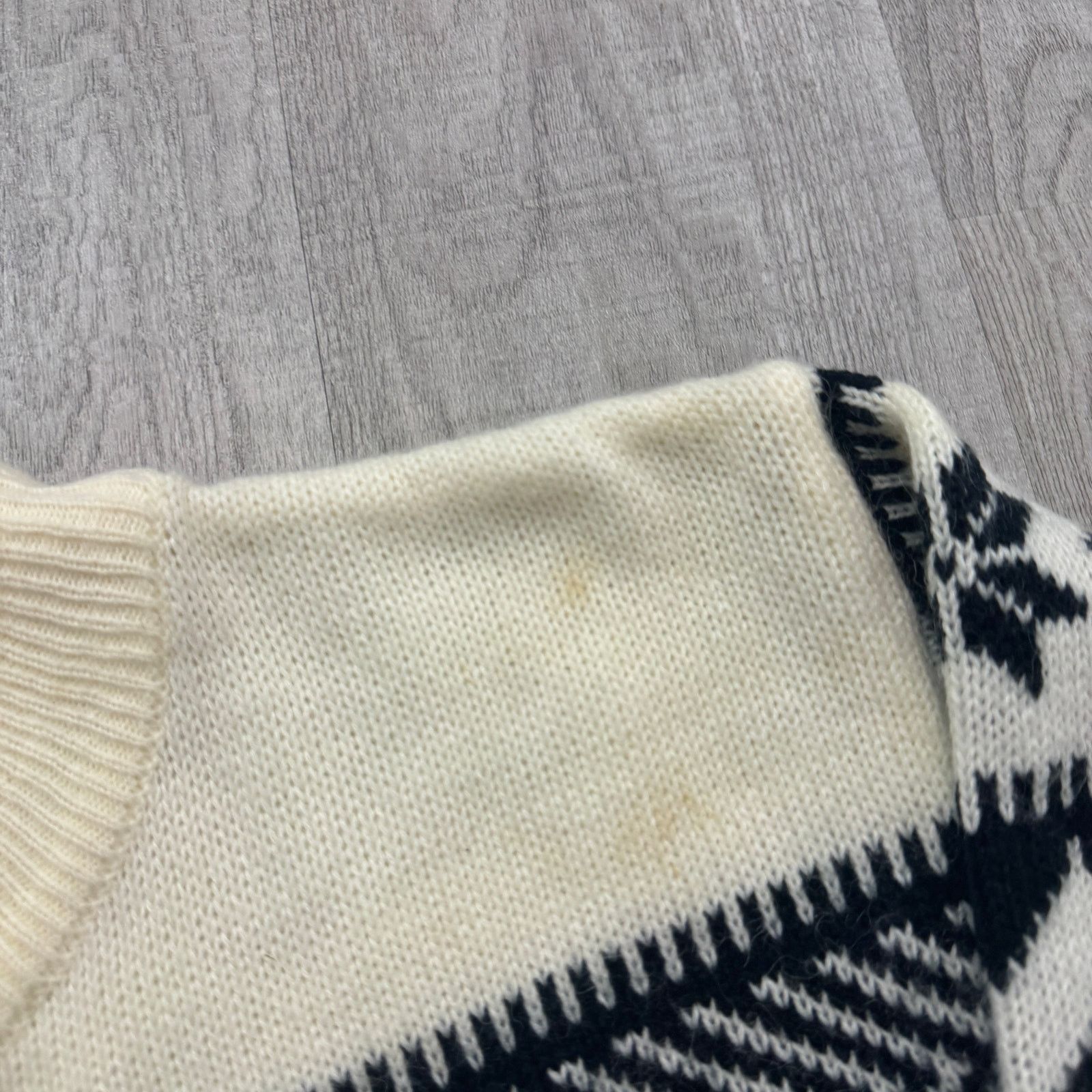 Vintage Vintage Jason Maxwell Sweater Women's Large Cream Geometric Size L / US 10 / IT 46 - 4 Thumbnail