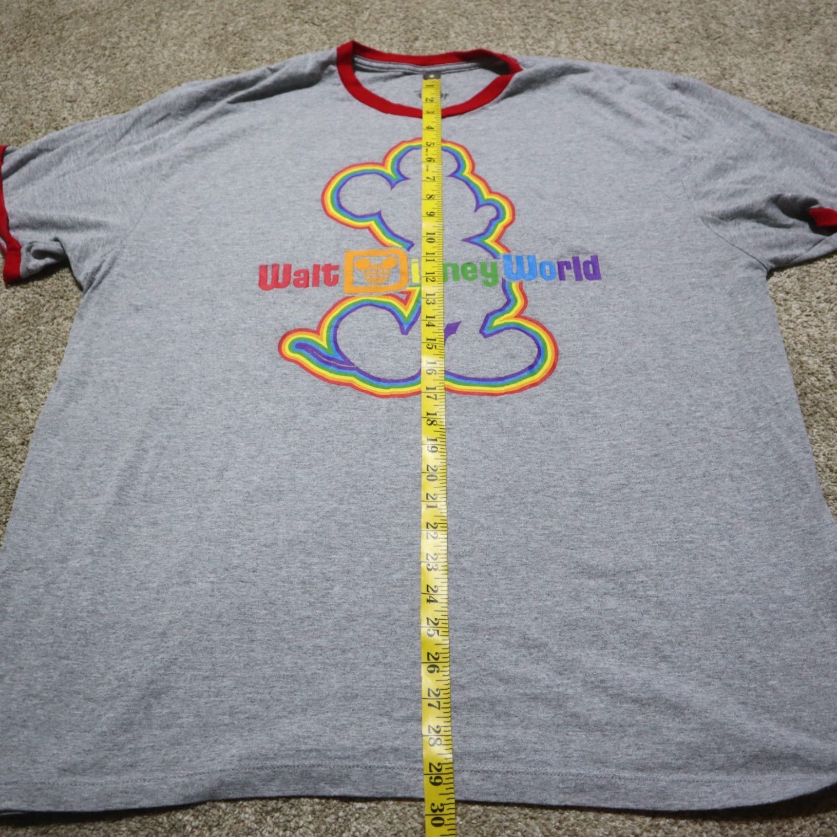 Disney Disney Mickey Mouse T-Shirt Adult XL Gray Crew Neck Short Sleeve Cotton Vintage Disney World Cartoon USA Men? Size US XL / EU 56 / 4 - 6 Thumbnail