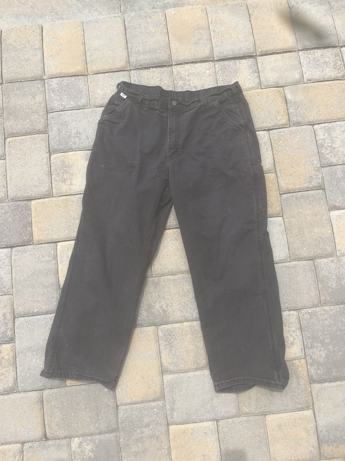 Carhartt Vintage Faded Black Carhartt Carpenter Pants Size US 38 / EU 54 - 2 Thumbnail