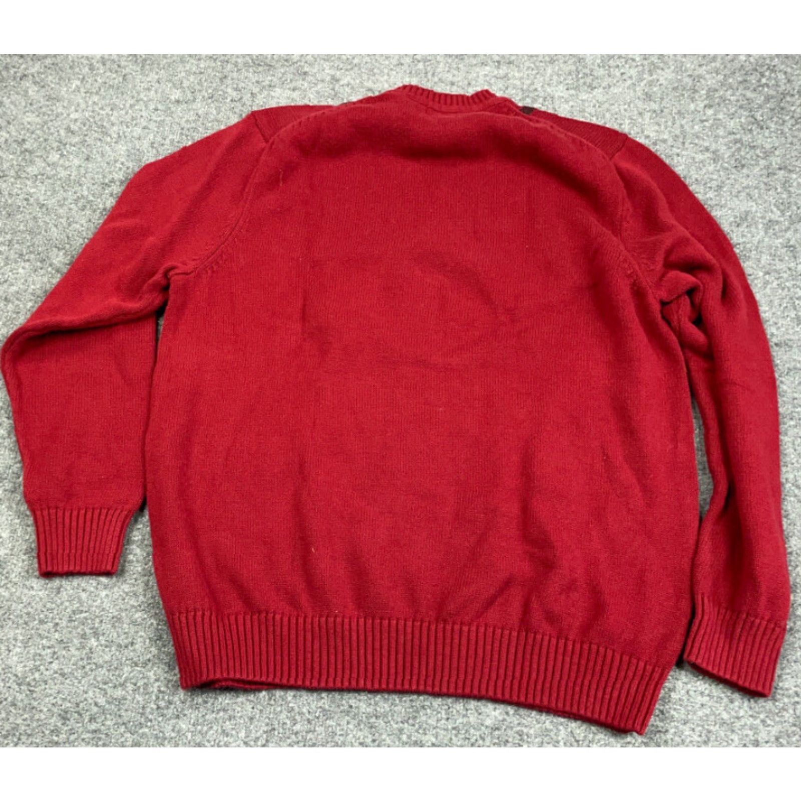 Alexander Julian VINTAGE Dad Style Red Grid Check Pullover Sweater Adult XL Tall Heavyweight Knit Crew Neck Mens Alexander Julian 90s Retro Classic Knitwear Size US XL / EU 56 / 4 - 2 Thumbnail