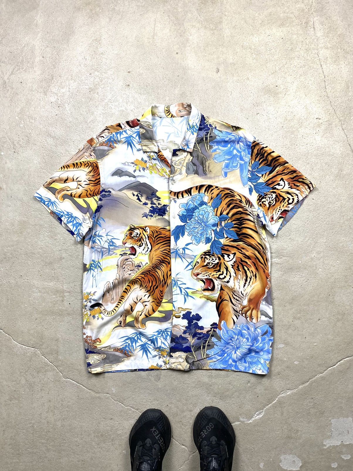 Vintage Vintage Beautiful Tiger Japan Shirt Y2K Kapital Size US L / EU 52-54 / 3 - 1 Thumbnail