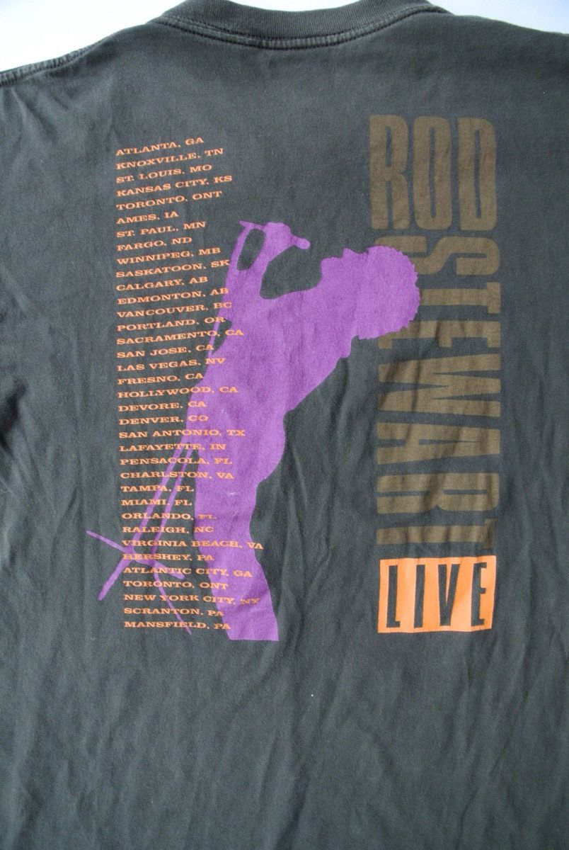 Other Vintage 80s Rod Stewart Band Tee Size US L / EU 52-54 / 3 - 4 Thumbnail