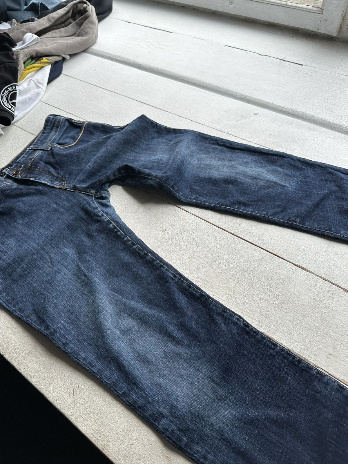 Armani 🚨Gothic Armani Regular Slim relax Flared Jeans Womens Size 32" / US 10 / IT 46 - 13 Thumbnail