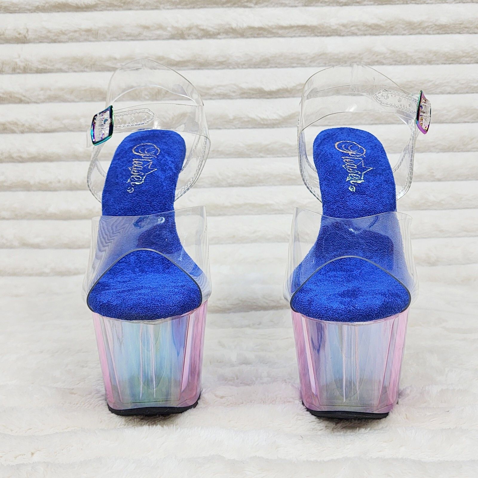 Other Adore Sexy Colorful Hologram Tinted Platform 7" Stiletto Hee Size US 11 / IT 41 - 7 Thumbnail