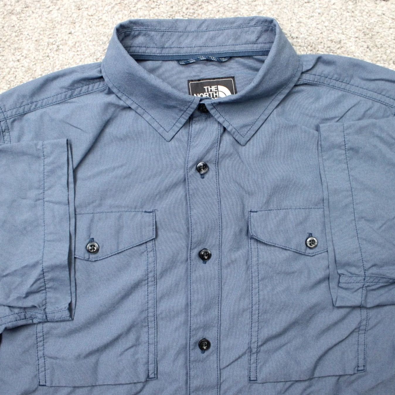 The North Face The North Face Shirt Men Medium Blue Monanock Utility Double Pocket Short Sleeve Size US M / EU 48-50 / 2 - 2 Thumbnail