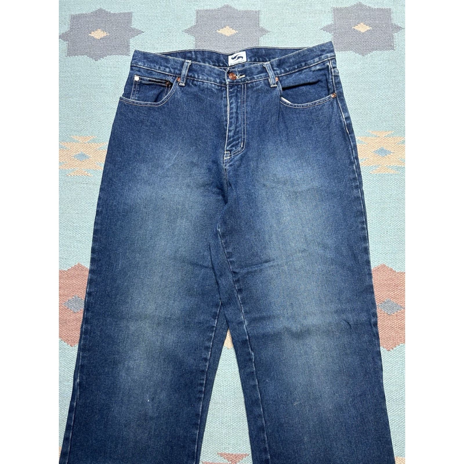Denime VINTAGE Bullhead Jeans Straight Blue Denim Dark 32x32 Men Regular 32 Inseam Jeans Streetwear 90s Skater Style Size US 32 / EU 48 - 7 Thumbnail