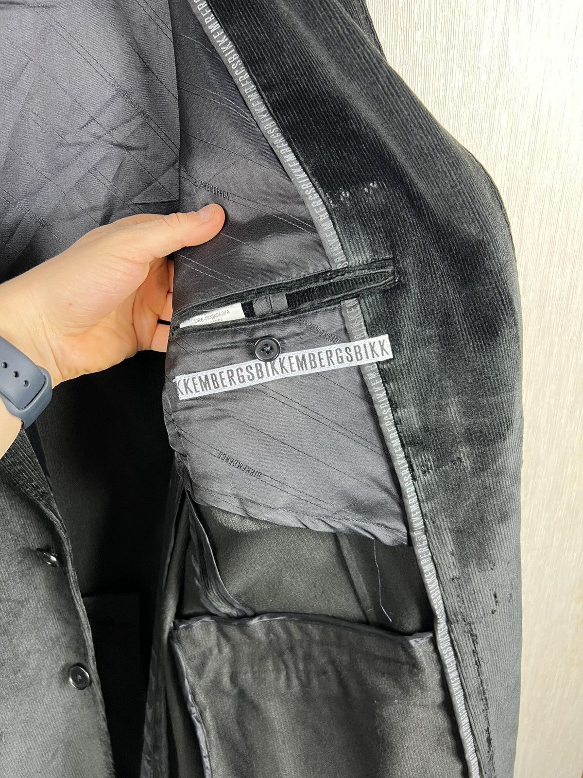 Dirk Bikkembergs Archive Dirk Bikkembergs corduroy black blazer jacket pocket Size US L / EU 52-54 / 3 - 20 Thumbnail