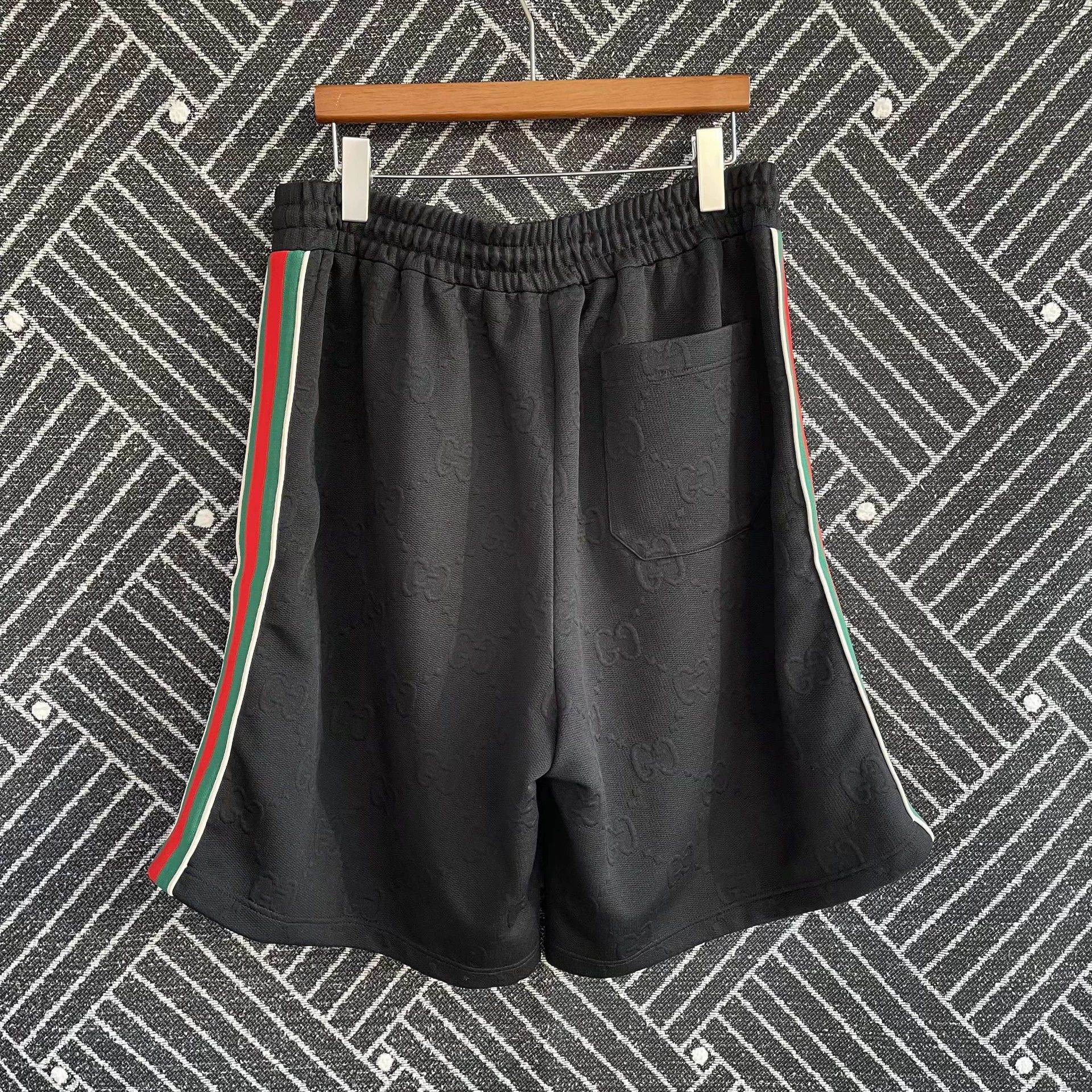 Gucci GUCCI 98 New Black All Over Logo Men's Short XS Size US 36 / EU 52 - 2 Thumbnail