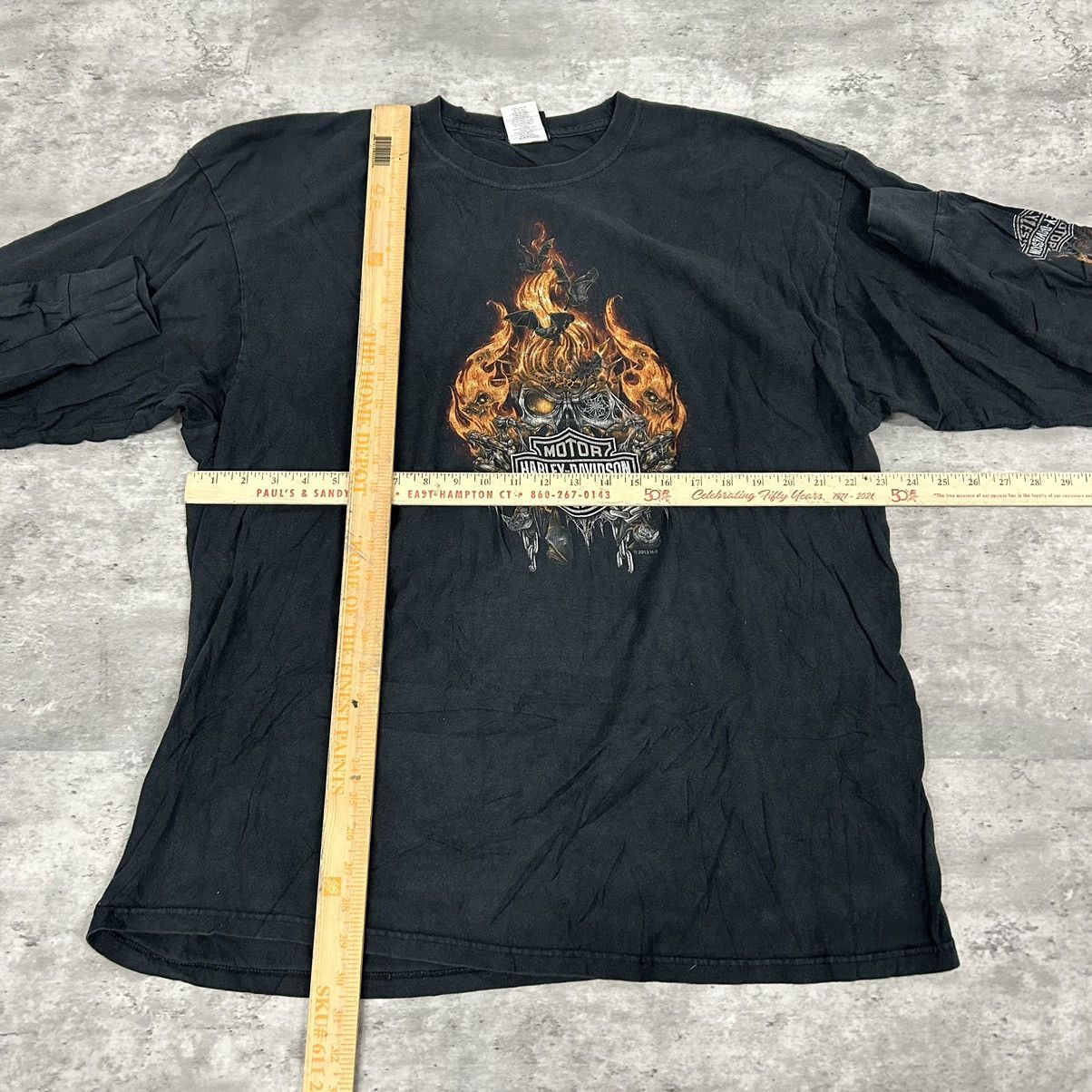 Harley Davidson vintage Harley Davidson long sleeve flame graphic t shirt 2x Size US XXL / EU 58 / 5 - 4 Thumbnail