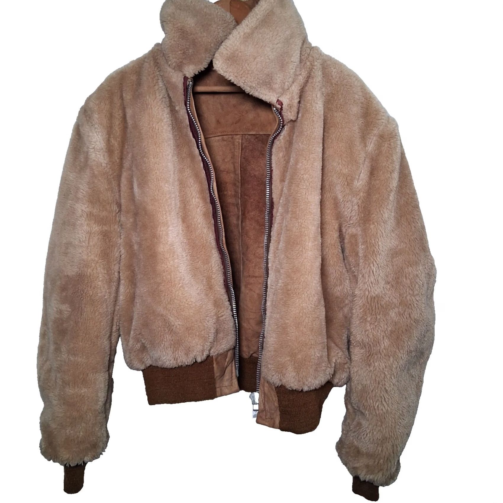 Schott VINTAGE Schott Rancher Jacket Men 42 Suede Leather Sherpa Lined Western READ Jacket Size US XS / EU 42 / 0 - 3 Thumbnail