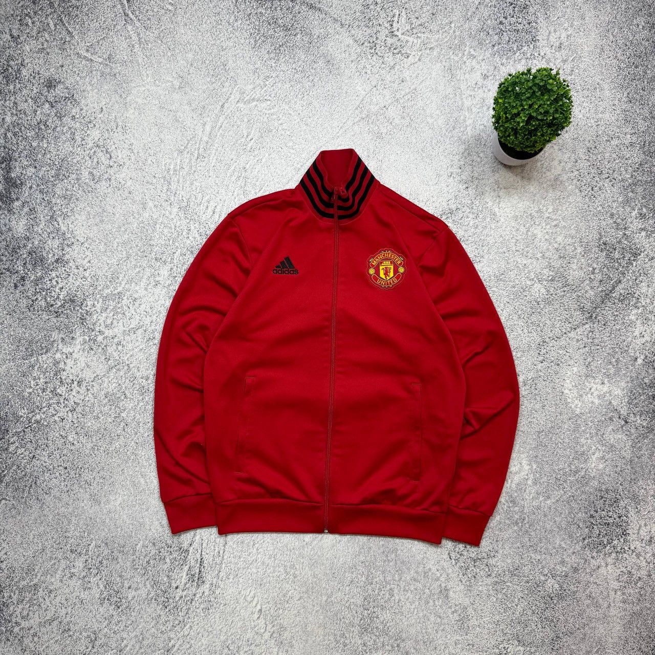 Adidas Adidas Manchester United 2018/2019 Football Track Top Zip Size US M / EU 48-50 / 2 - 1 Thumbnail