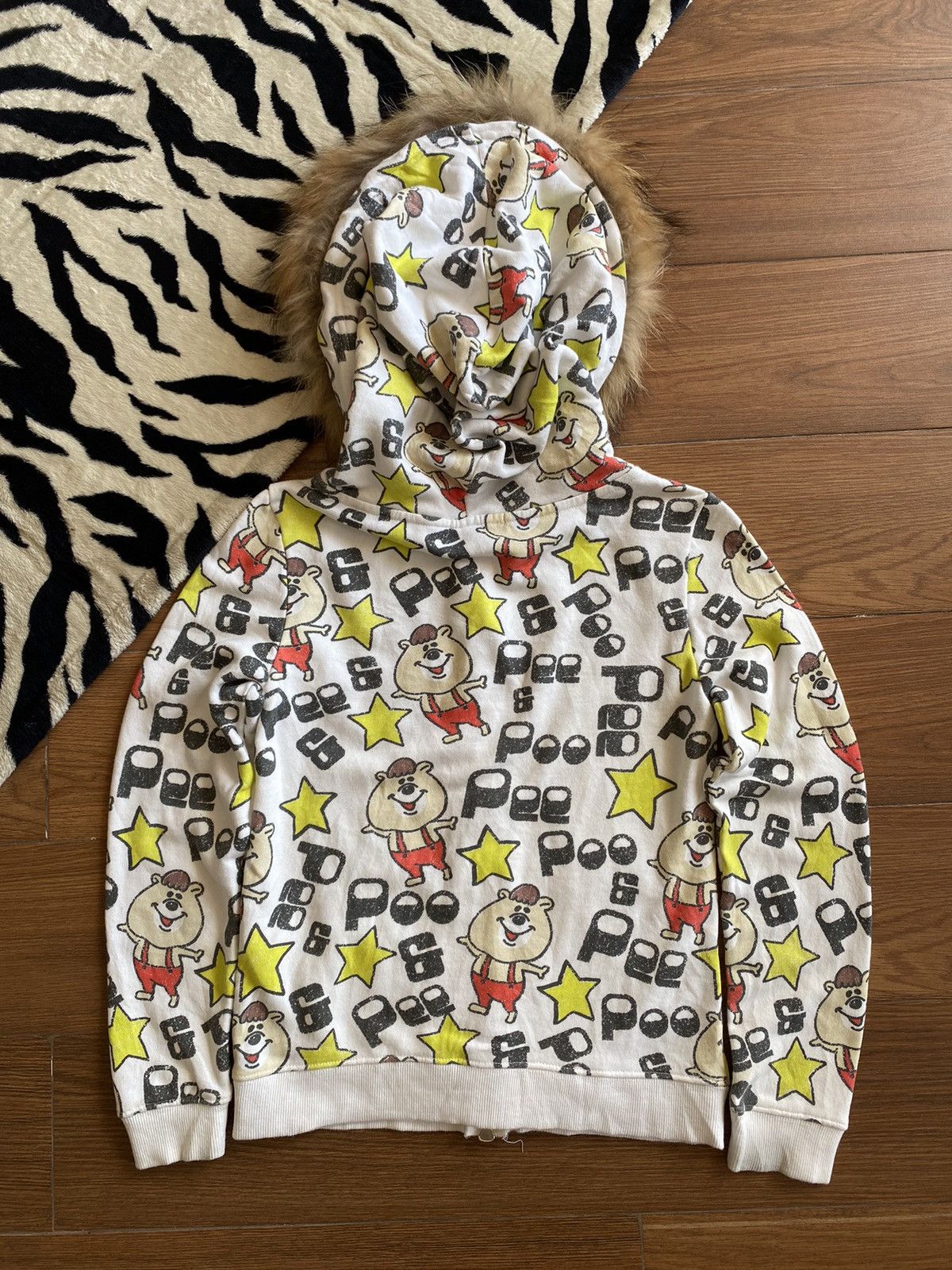 If Six Was Nine × Japanese Brand × Le Grande Bleu (L.G.B.) Japanese Fur Hoodie Poo N Pee Aop Ifsixwasnine Style Size US S / EU 44-46 / 1 - 6 Thumbnail