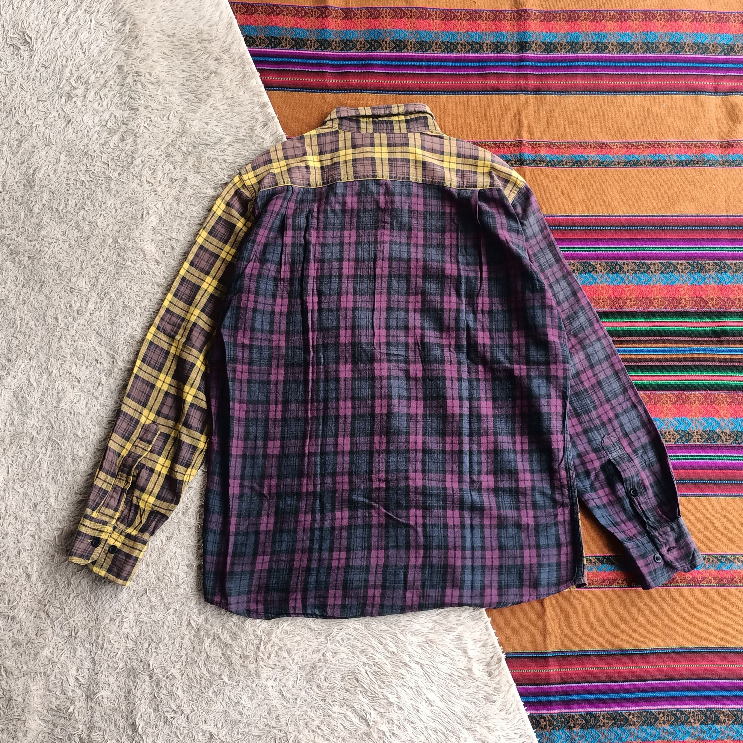 Uniqlo Vintage Uniqlo 2 cut collor faded flannel Size US L / EU 52-54 / 3 - 8 Thumbnail