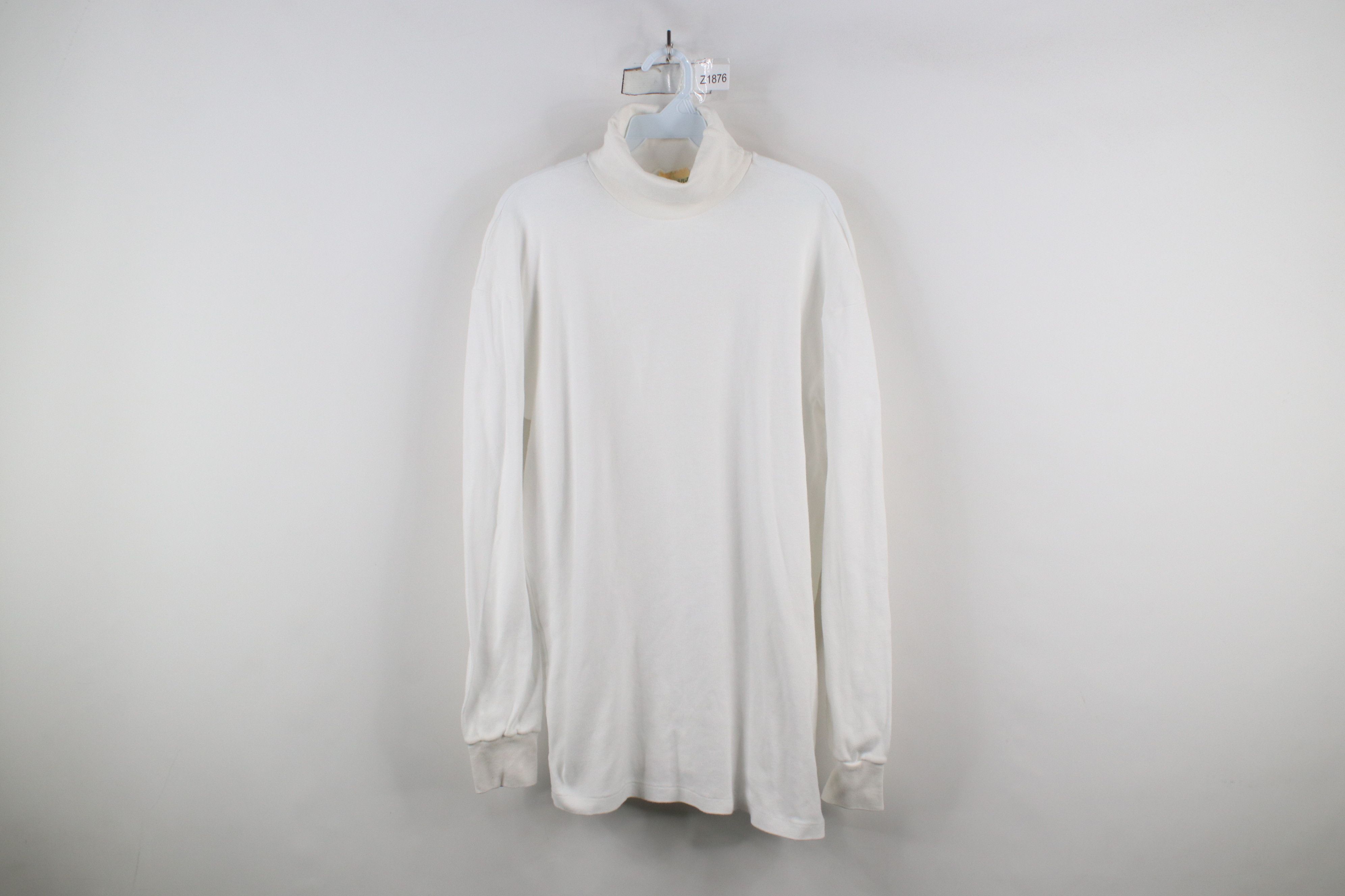 Vintage Vintage 90s Streetwear Long Sleeve Turtleneck T-Shirt USA Size US XL / EU 56 / 4 - 1 Thumbnail