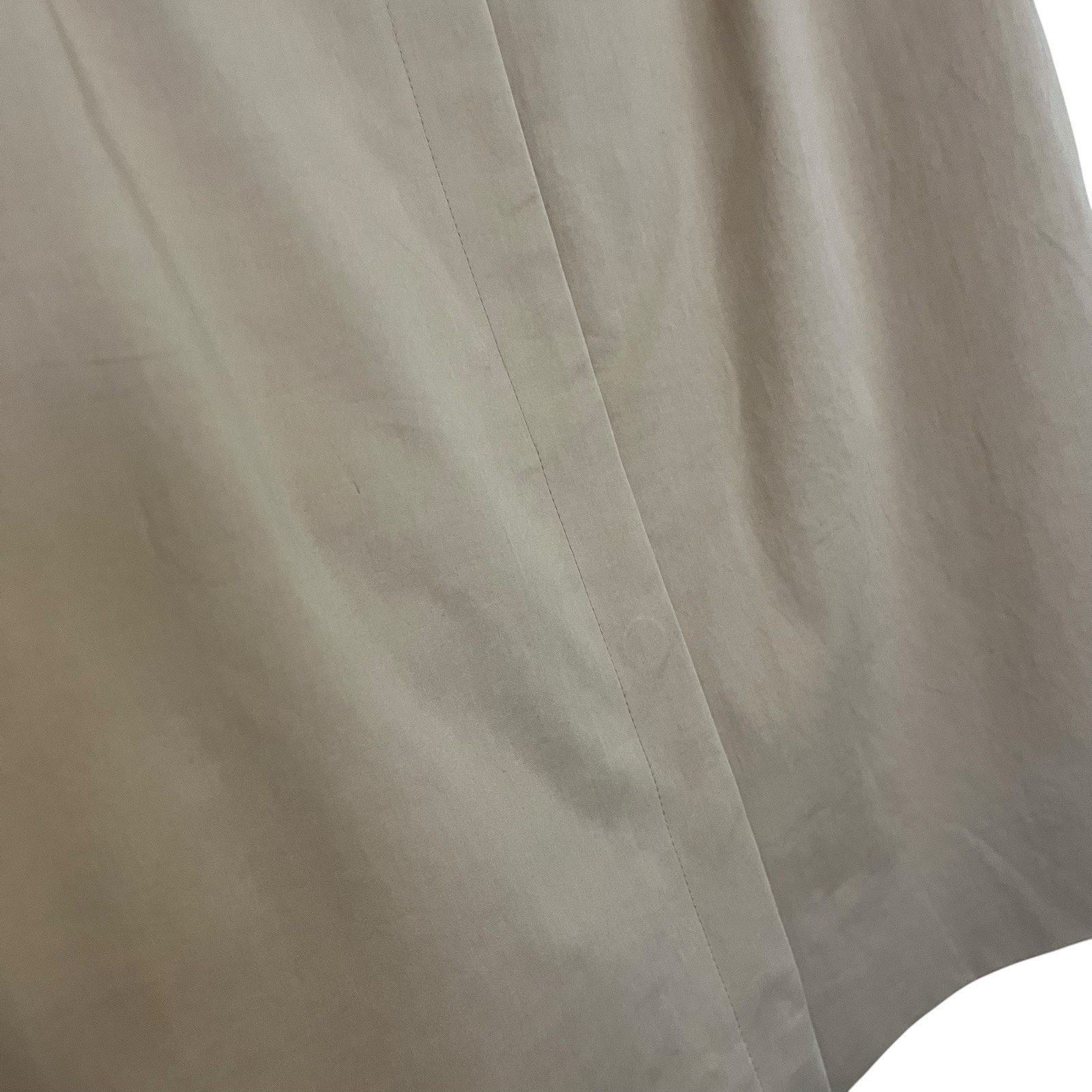 Akris × Designer Akris | Punto Tan Pencil Skirt Zipper Pockets 10 above Knee Size 32" / US 10 / IT 46 - 5 Thumbnail