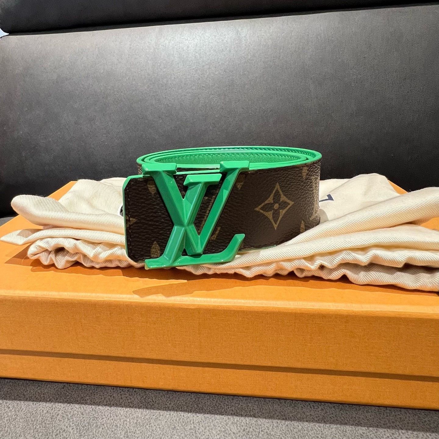 Louis Vuitton Louis Vuitton Retro Green Belt one size Men Size ONE SIZE - 1 Thumbnail